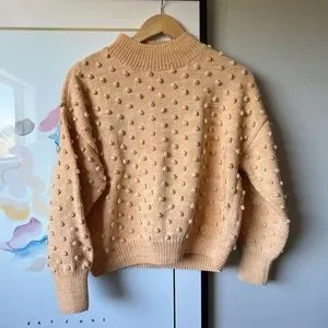 トップス Misha&Puff Adult Popcorn Sweater M Sweater Knitting Pattern | Popcorn Sweater | Misha & Puff